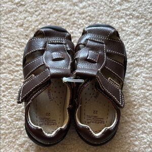 Pediped brown size 22 (6-6.5 US size) Kids Sandals